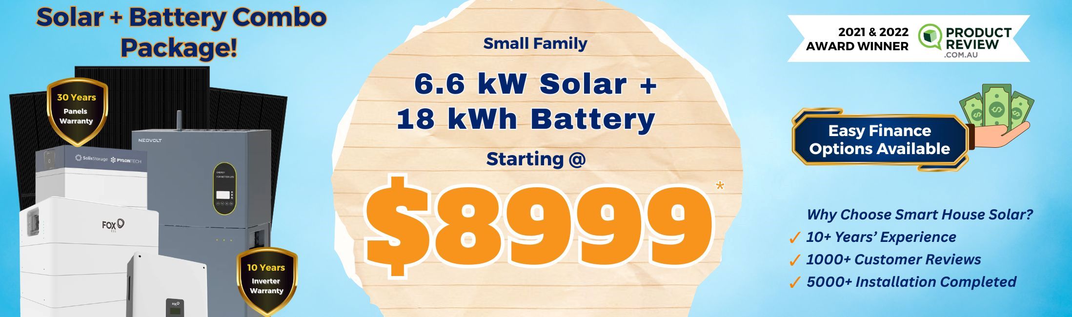 Smart House Solar Battery Packages
