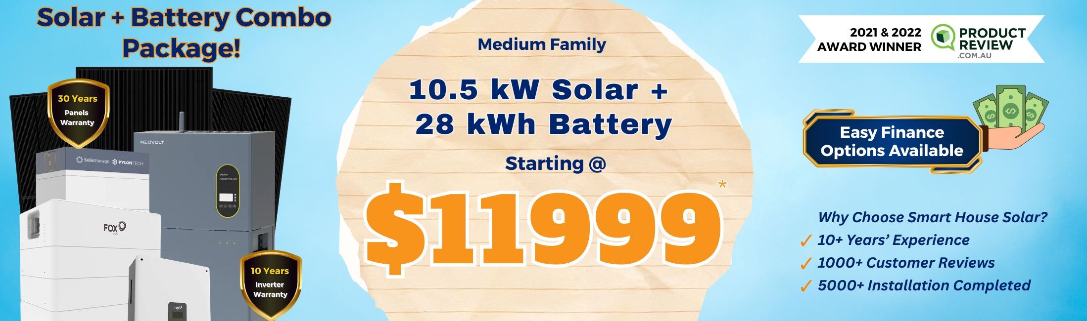 Smart House Solar Battery Packages